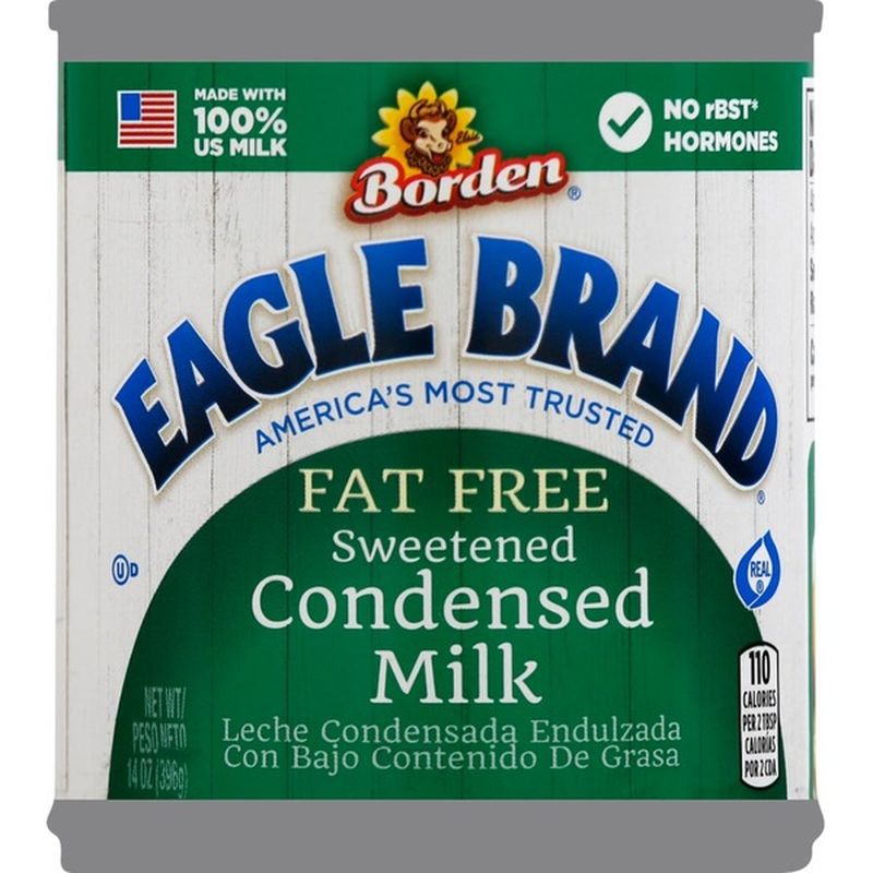 Eagle Brand Condensed Milk, Sweetened, Fat Free, Can (14 oz) from