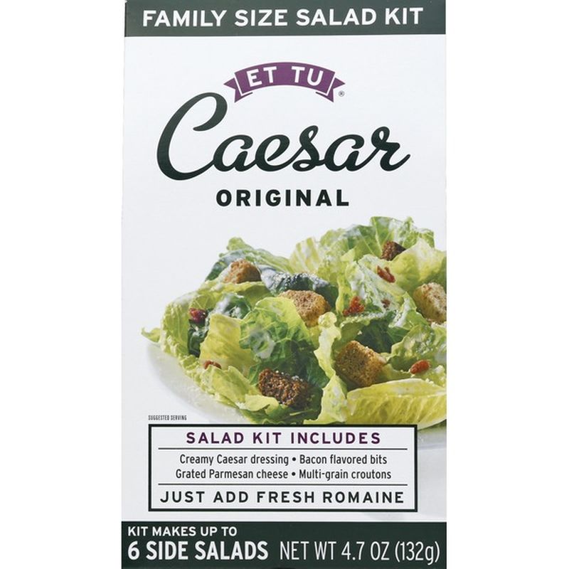Et Tu Salad Kit, Caesar Original, Family Size (4.7 oz) Instacart