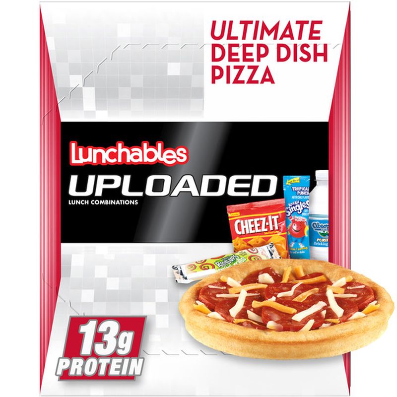 Lunchables Ultimate Deep Dish Pepperoni Pizza Meal Kit with Water, Kool ...