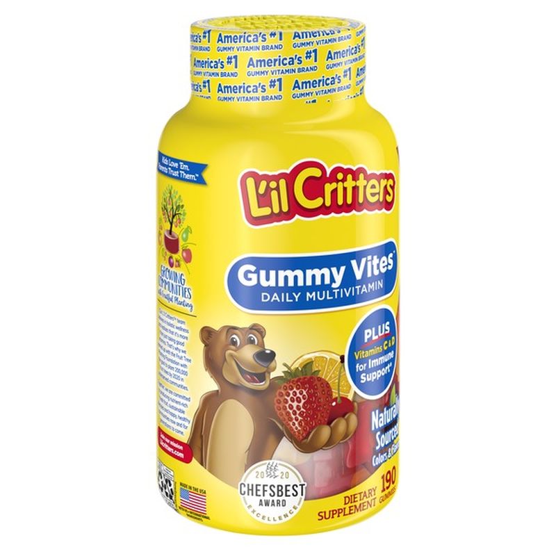 L'Il Critters Gummy Vites Complete Kids Gummy Vitamins, 190 Count (190