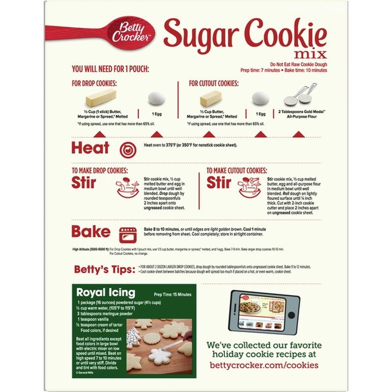 Betty Crocker Sugar Cookie Mix, 5 Pack (5 each) Instacart