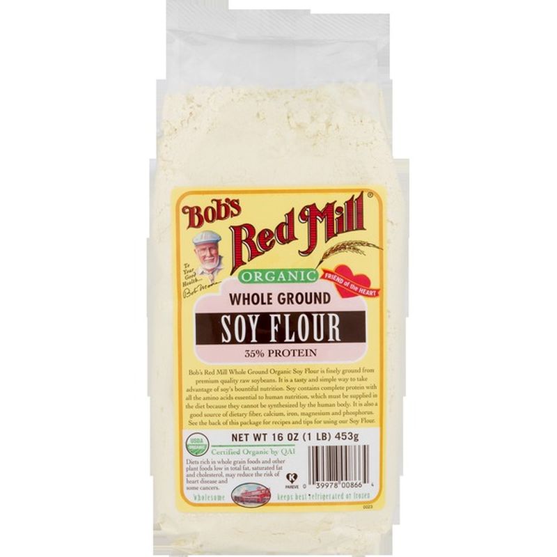 Bob's Red Mill Flour, Organic, Soy, Whole Ground (1 lb) Instacart