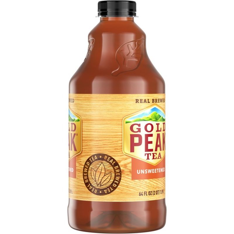 Gold Peak Unsweetened Black Iced Tea Drink (64 fl oz) Instacart