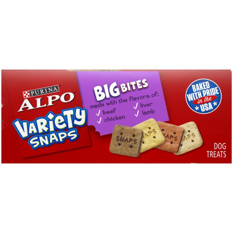 Purina ALPO Dog Treats, Variety Snaps Big Bites (32 oz) Instacart