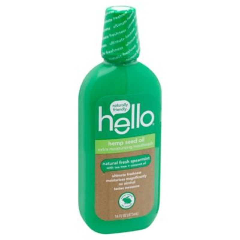 Hello Mouthwash, Hemp Seed Oil, Extra Moisturizing, Natural Fresh