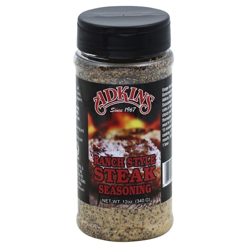 Adkins Seasoning, Steak, Ranch Style (12 oz) Instacart