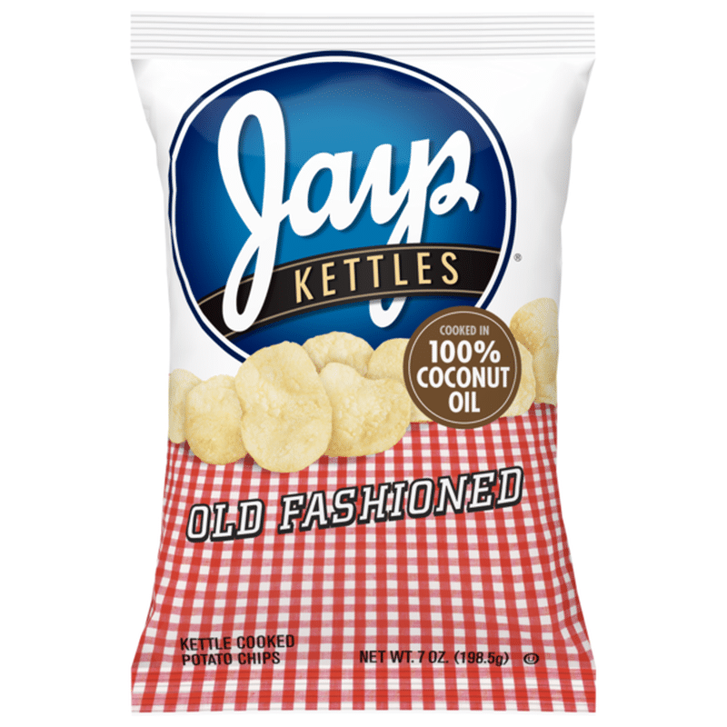 Jays Potato Chips, Kettle Cooked, Old Fashioned (7 oz) Instacart