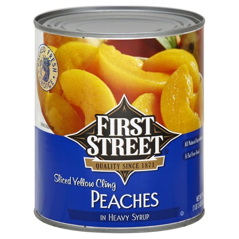 First Street Sliced Yellow Cling Peaches (29 oz) from Smart & Final
