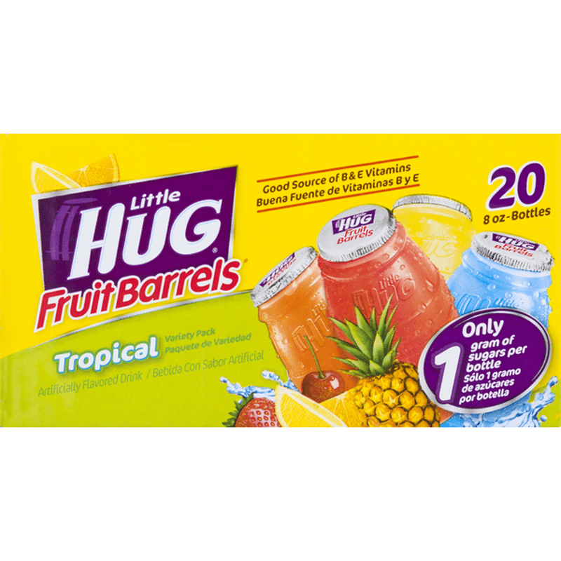 Little Hug Fruit Barrels, Tropical Variety Pack (20 each) - Instacart