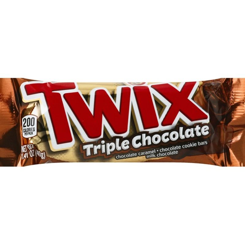 Twix Cookie Bars Triple Chocolate 1 41 Oz Instacart