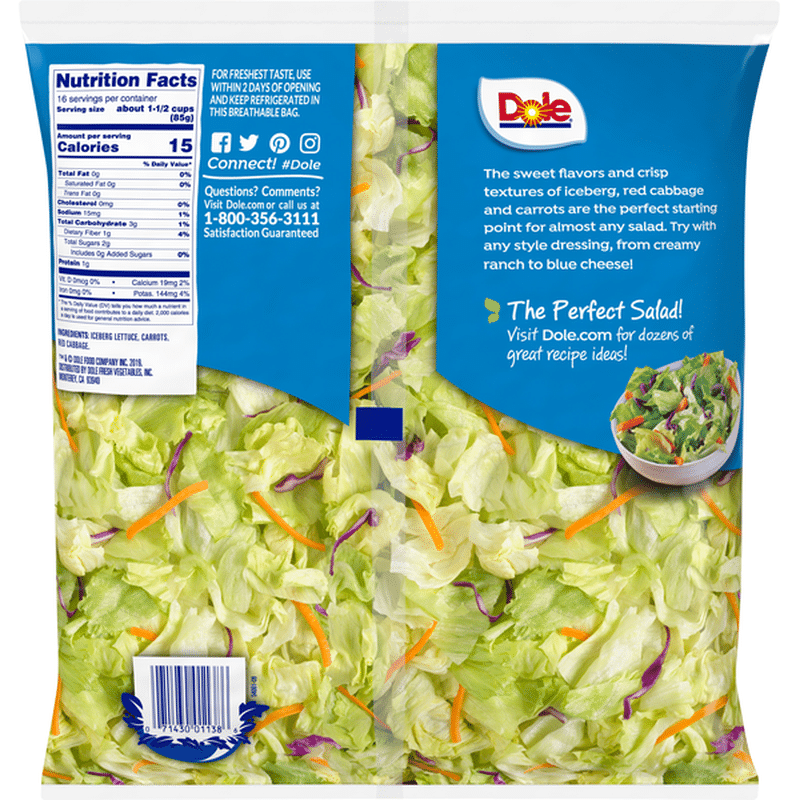 Dole Garden Salad, Value Size (1.36 kg bag) Instacart