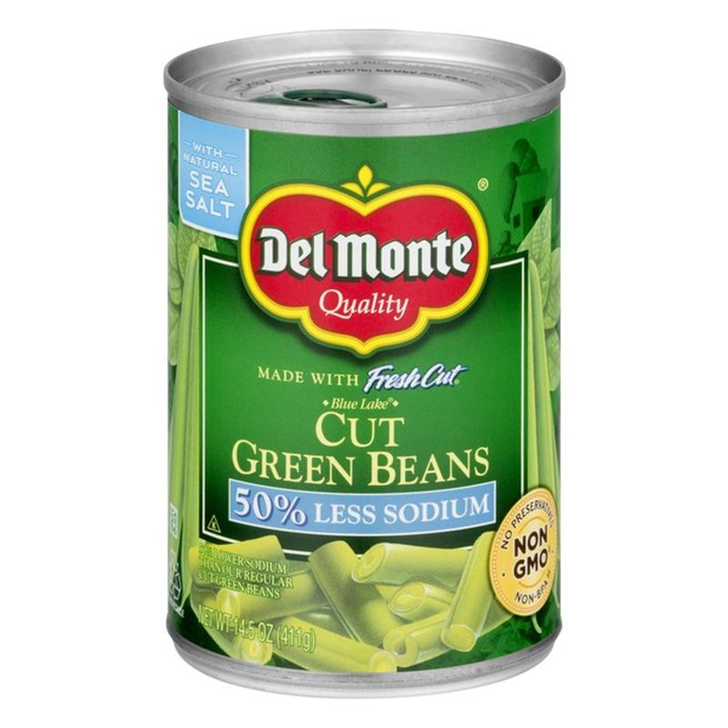 Del Monte Cut Green Beans 50 Less Sodium (14.5 oz) from Kroger Instacart