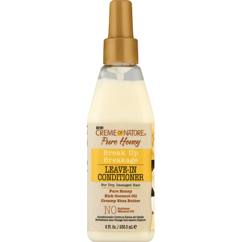 Creme of Nature LeaveIn Conditioner, Pure Honey, Break Up Breakage (8