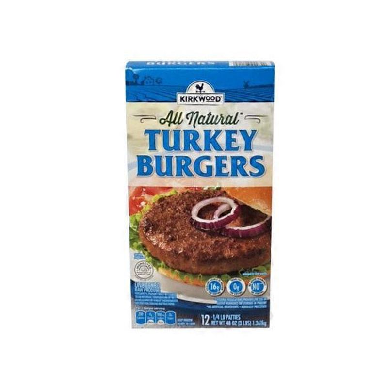 Kirkwood All Natural Turkey Burgers (12 ct) Instacart