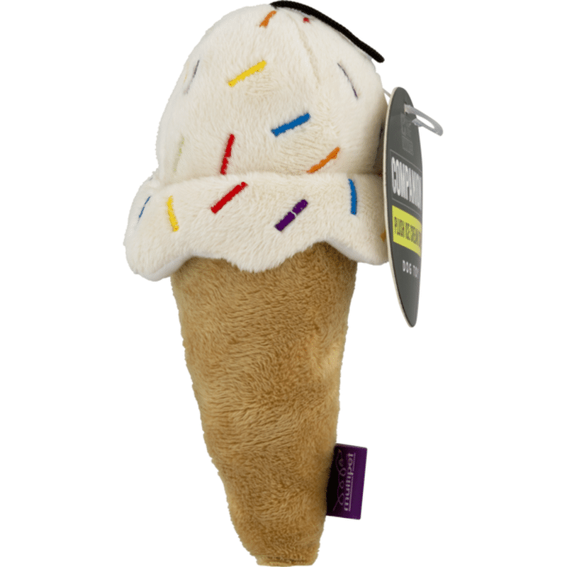 plush ice cream cone dog toy