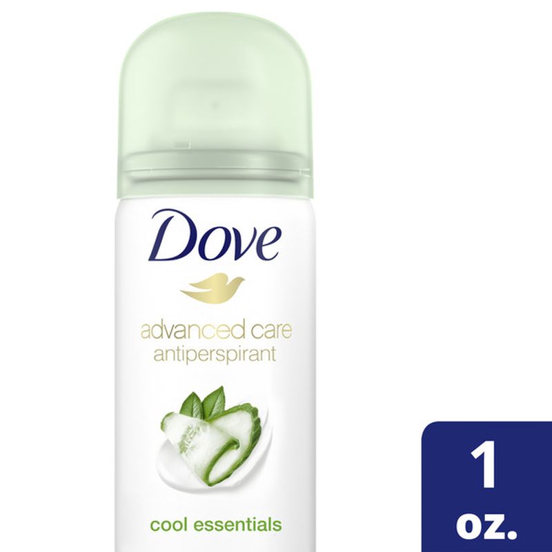 Dove Travel Sized Dry Spray Antiperspirant Deodorant Cool Essentials