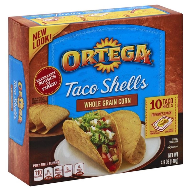Ortega Whole Grain Corn Taco Shells (140 g) Instacart
