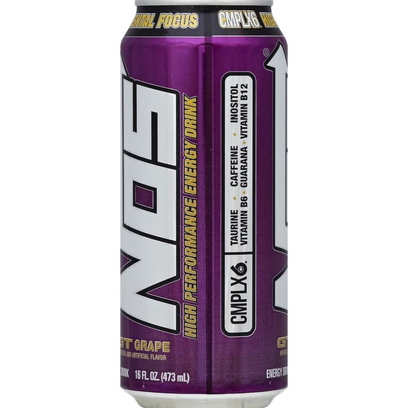 Nos Energy Drink, High Performance, GT Grape (16 oz) from Mariano's