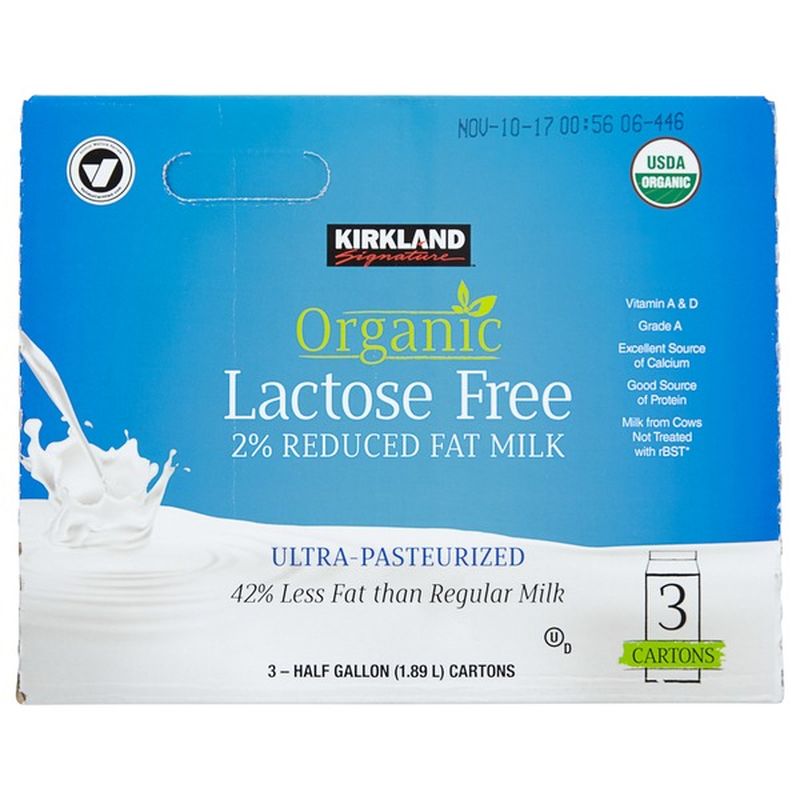 Kirkland Signature Organic Lactose Free Milk (64 oz) Instacart