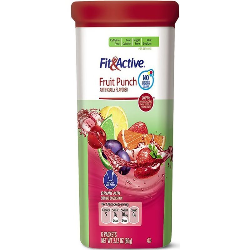 Fit & Active 12 Qt. Fruit Punch Drink Mix (6 ct) - Instacart