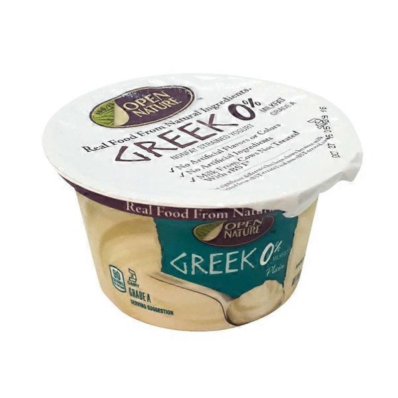 Open Nature Greek Strained Nonfat Yogurt (5.3 oz) from Safeway Instacart
