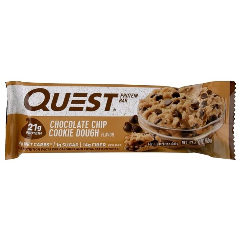 Quest® Protein Bar Chocolate Chip Cookie Dough Flavor (2.12 oz) from ...