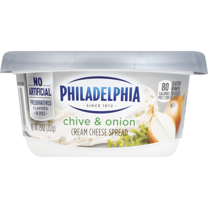Philadelphia Chive and Onion Cream Cheese (7.5 oz) from Stop & Shop