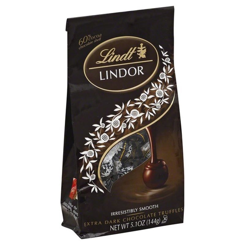 Lindt Lindor 60 Extra Dark Chocolate Truffles 51 Oz Instacart 4307
