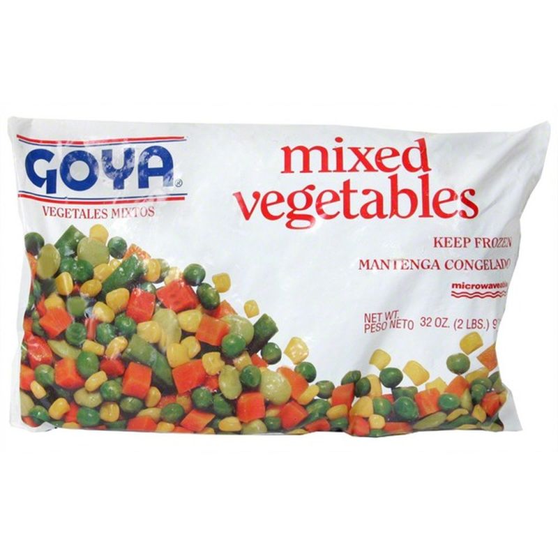 Goya 100 Natural Mixed Vegetables (32 oz) from HEB Instacart