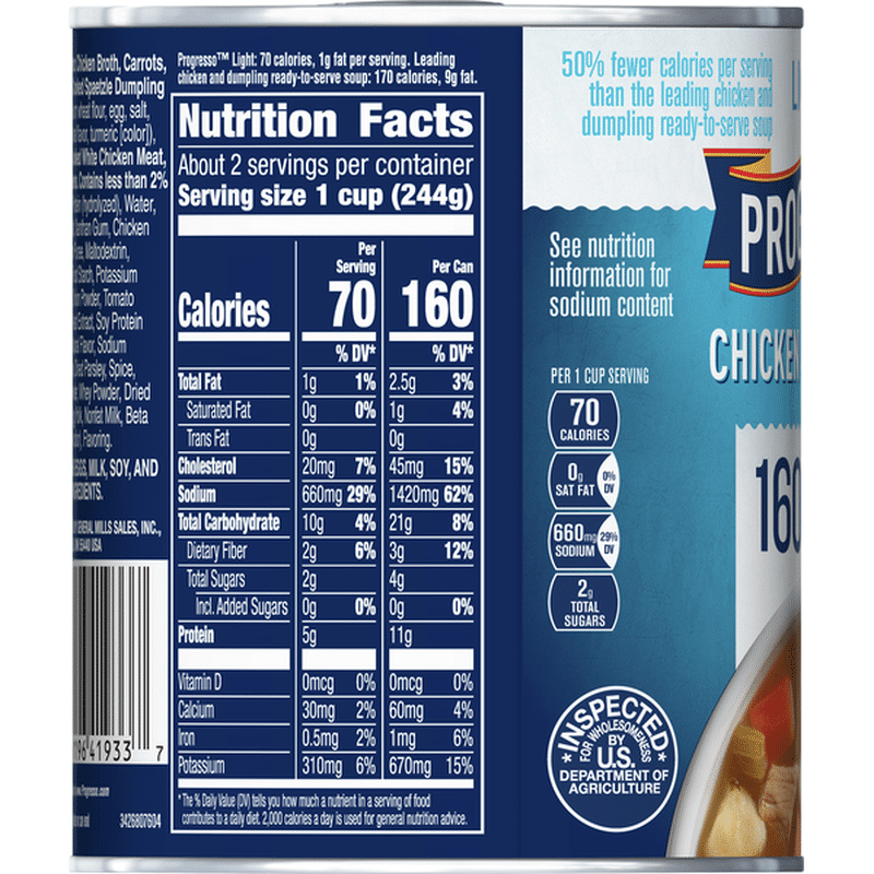 Progresso Soup, Light, Chicken & Dumpling (18.5 oz) from Mollie Stone’s