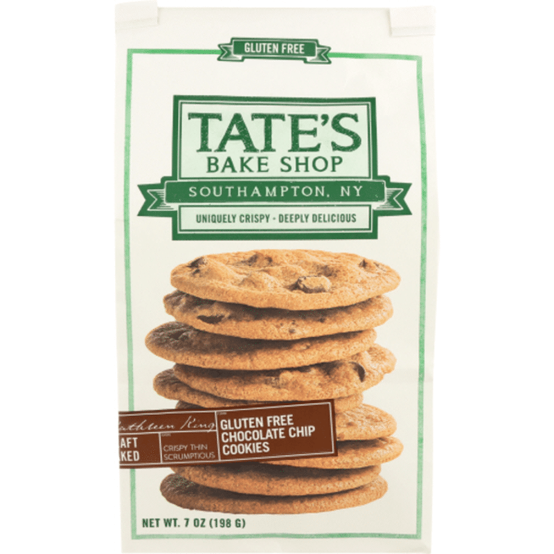 Tate's Bake Shop Cookies, Gluten Free, Chocolate Chip (7 oz) from