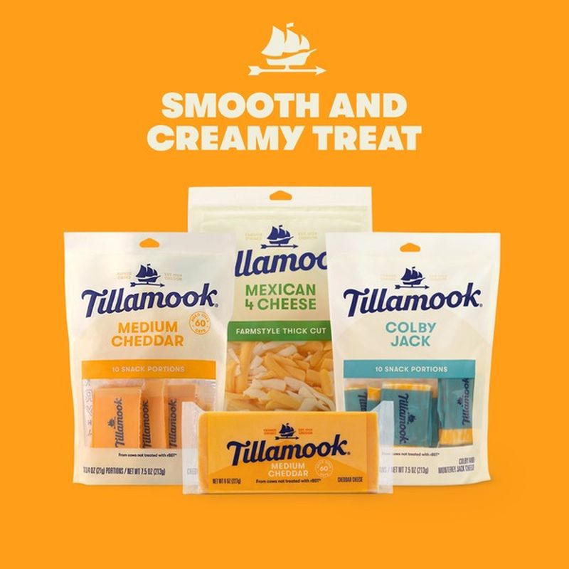 Tillamook Colby Jack Cheese Snack Portions (7.5 oz) Instacart