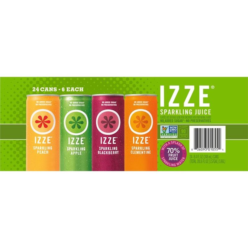 Izze Variety Sparkling Juice Beverage (201.6 fl oz) Instacart