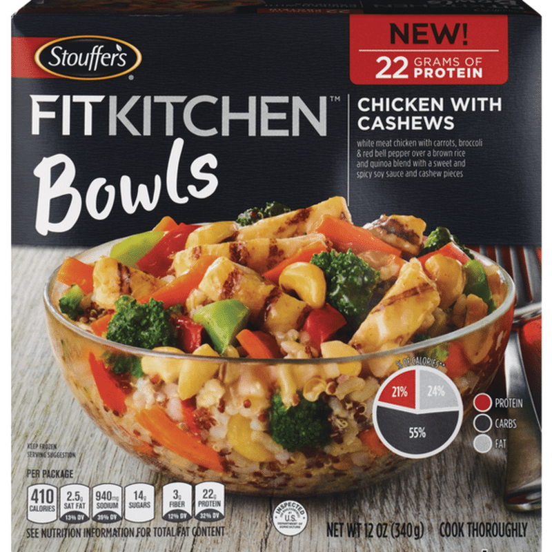 Stouffer's Protein Bowls Chicken with Cashews (12 oz) Instacart