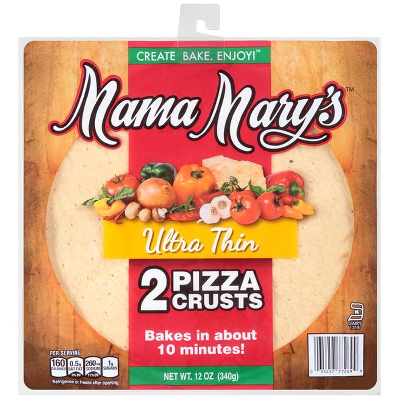 Mama Mary's Ultra Thin Pizza Crusts (12 oz) Instacart
