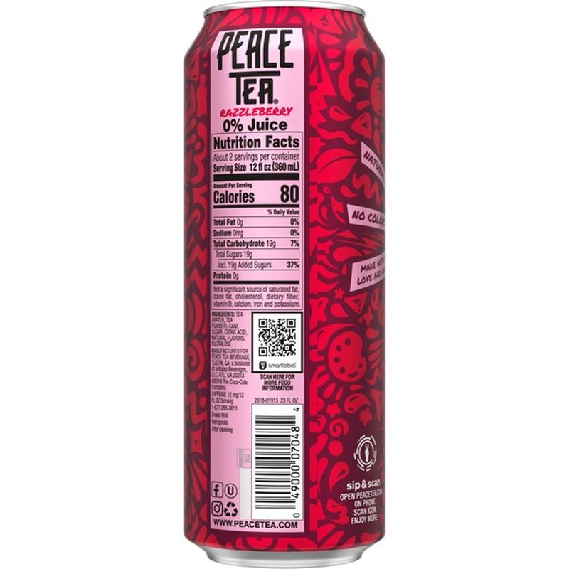 Peace Tea Razzleberry Sweet Iced Tea Drink (23 oz) Delivery or Pickup
