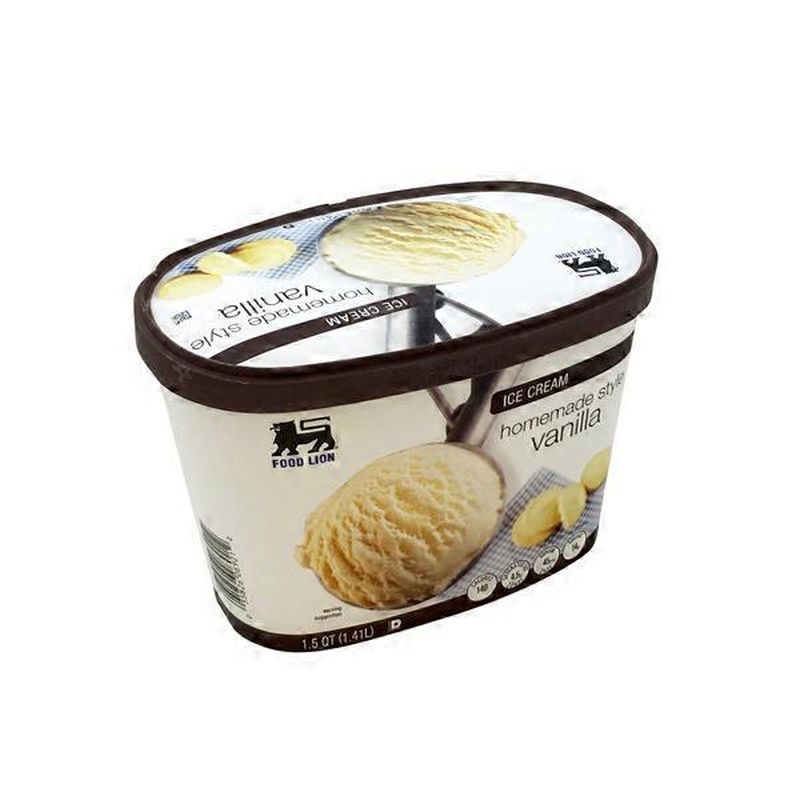 Food Lion Homemade Style Ice Cream (1.5 qt) from Food Lion Instacart