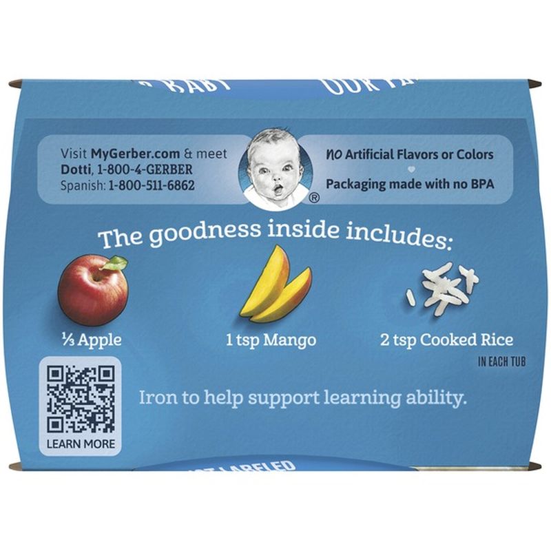 gerber apple mango rice cereal