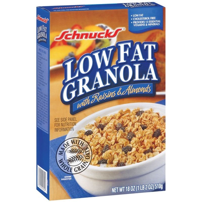 Schnucks Low Fat Granola W/Raisins & Almonds Cereal (18 oz) Delivery or