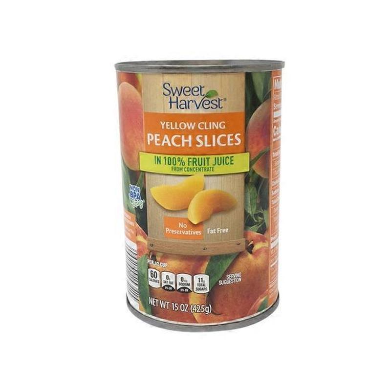 Sweet Harvest Peaches in 100 Juice (15 oz) Instacart