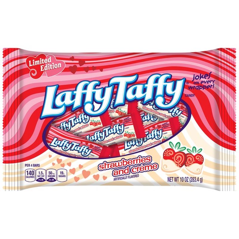 Laffy Taffy Strawberries and Cream flavor Sugar Candy (10 oz) Instacart