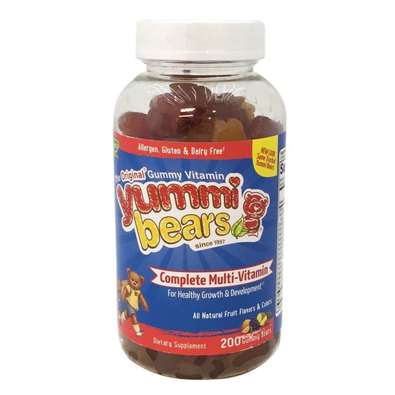 Hero Nutritionals MultiVitamin & Mineral Gummy Bears, Fruit Flavors