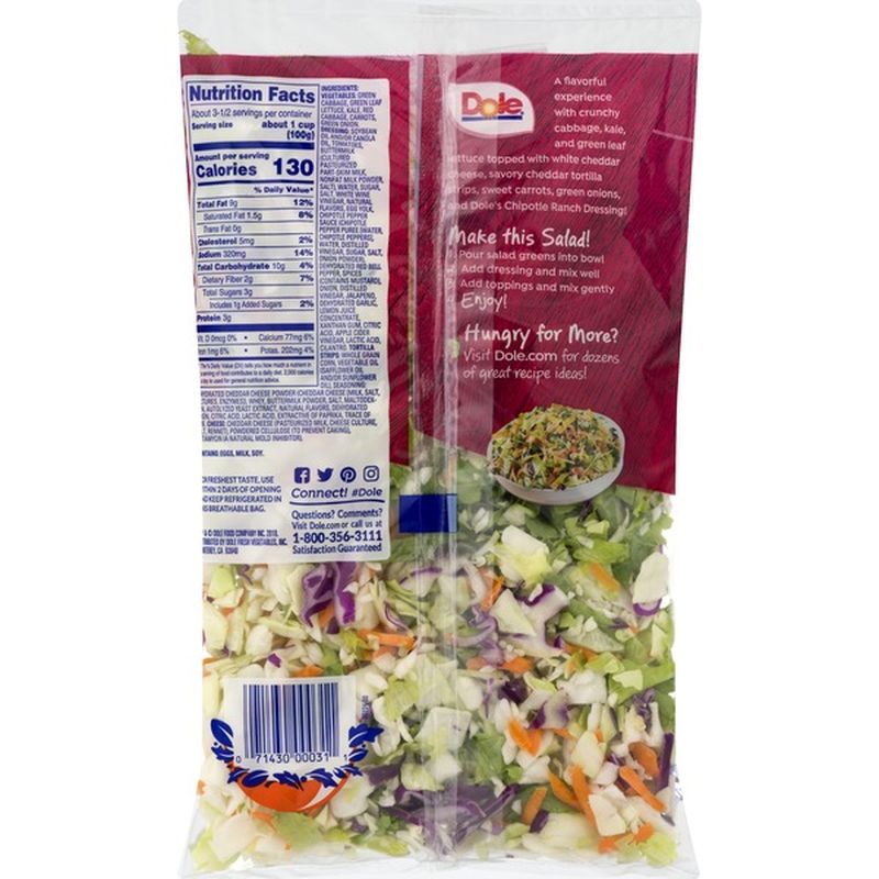Dole Salad Kit, Chopped, Chipotle & Cheddar (10.4 oz) from Target