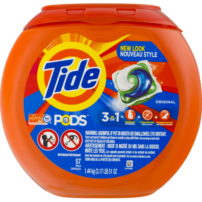 Tide PODS Liquid Laundry Detergent Pacs, Original (57 ct) from Kroger ...