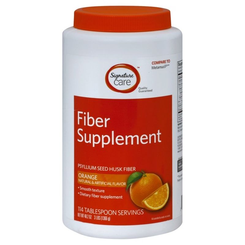 Safeway Psyllium Fiber Powder Psyllium Fiber Supplement Tablespoon Doses Orange 15 Oz 8066