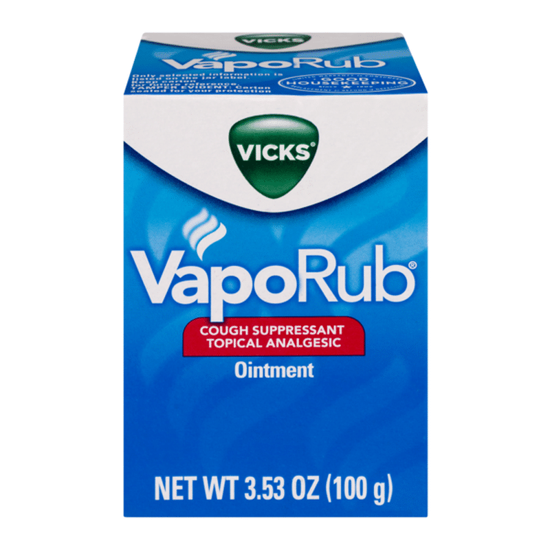 Vicks Vaporub Original Cough Suppressant Topical Analgesic (3.53 oz