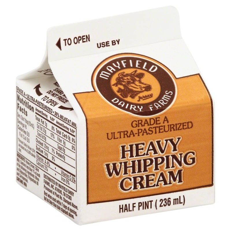 Mayfield Heavy Whipping Cream, Carton (0.5 pt) Instacart