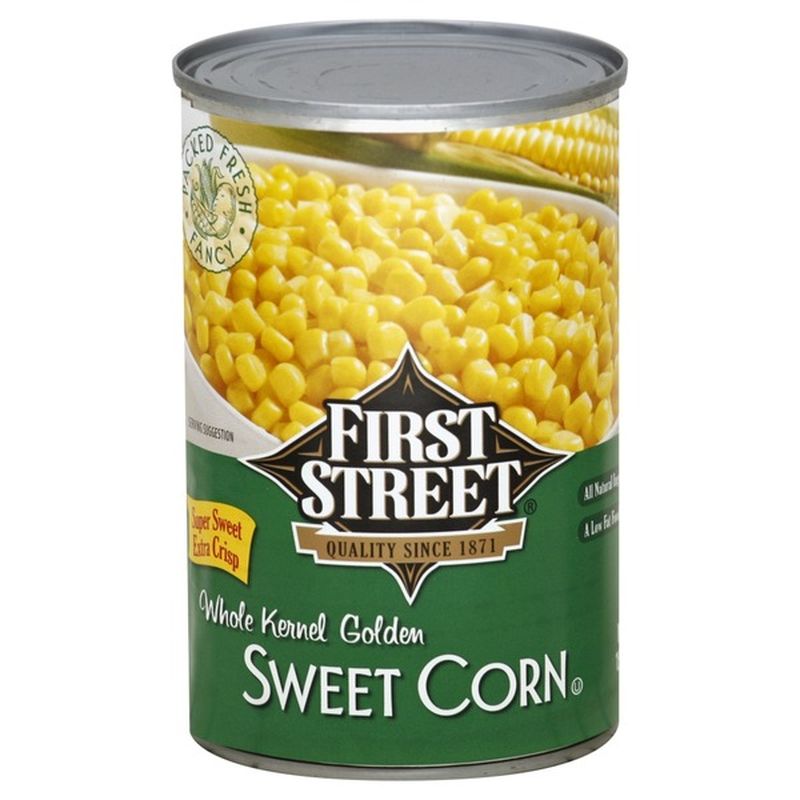 First Street Whole Kernel Golden Sweet Corn (15.25 oz) from Smart