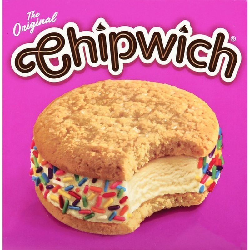 Chipwich Ice Cream Sandwich, Birthday Cake (3 each