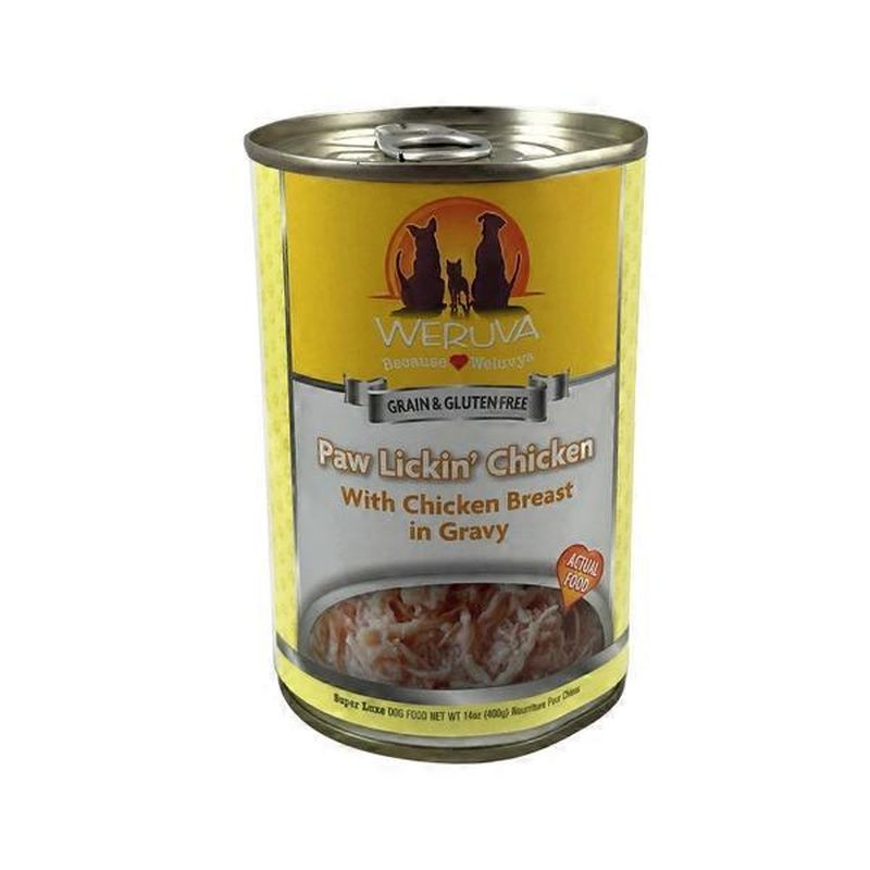 paw lickin chicken dog food